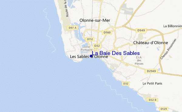 carte de localisation de La Baie Des Sables