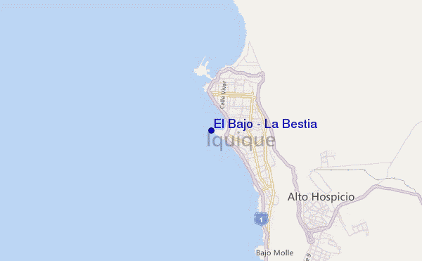 carte de localisation de El Bajo / La Bestia