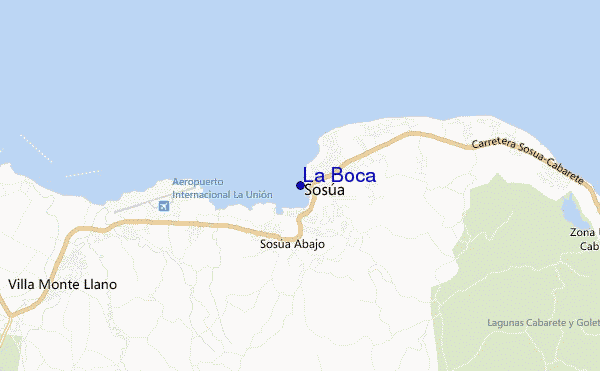 carte de localisation de La Boca