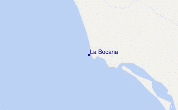 carte de localisation de La Bocana