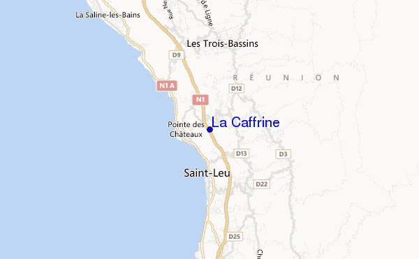 carte de localisation de La Caffrine