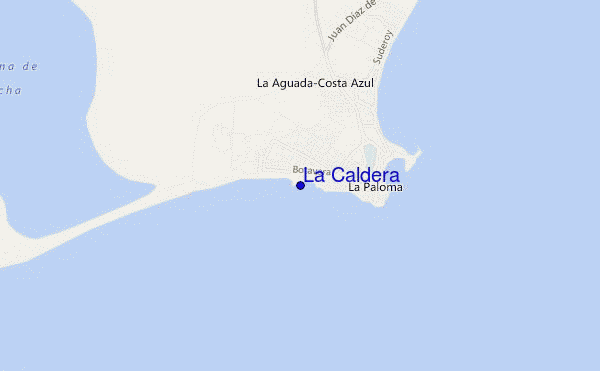 carte de localisation de La Caldera