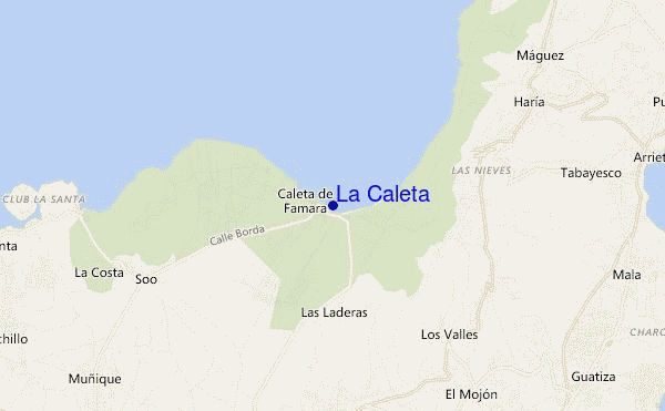 carte de localisation de La Caleta