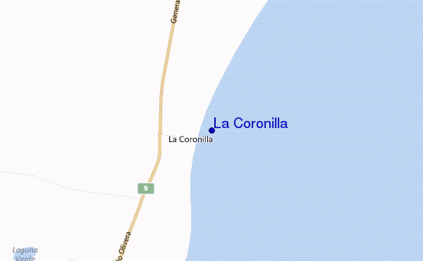 carte de localisation de La Coronilla
