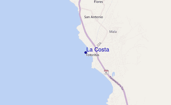 carte de localisation de La Costa