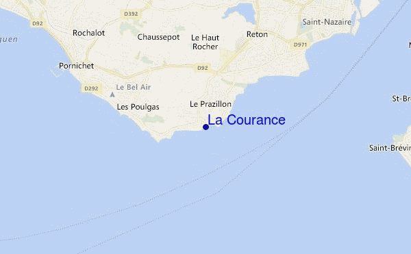 carte de localisation de La Courance