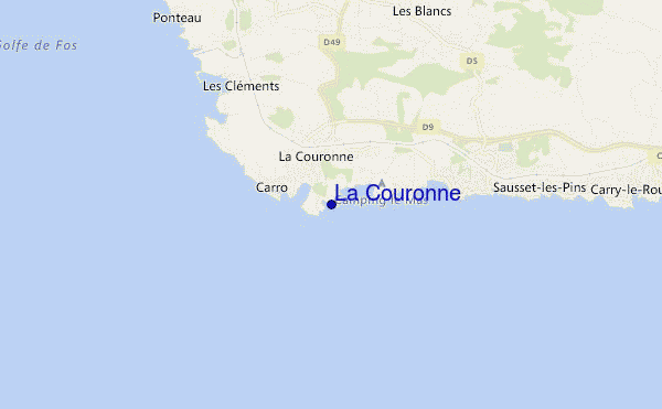 carte de localisation de La Couronne