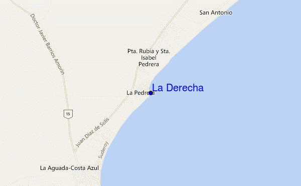 carte de localisation de La Derecha