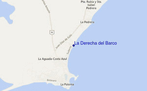 carte de localisation de La Derecha del Barco