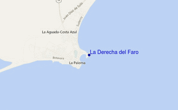 carte de localisation de La Derecha del Faro