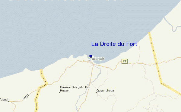 carte de localisation de La Droite du Fort
