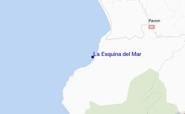 carte de localisation de La Esquina del Mar