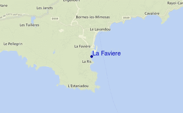 carte de localisation de La Faviere