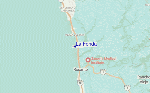 carte de localisation de La Fonda