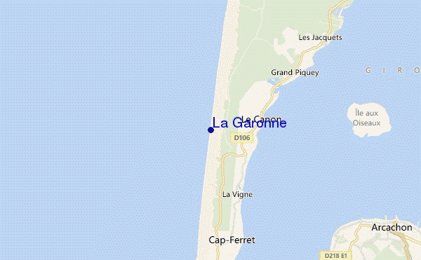 carte de localisation de La Garonne