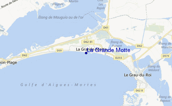 carte de localisation de La Grande Motte