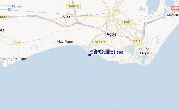 carte de localisation de La Guillotine