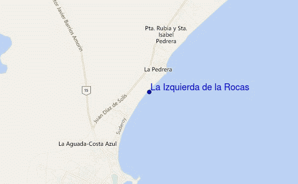 carte de localisation de La Izquierda de la Rocas
