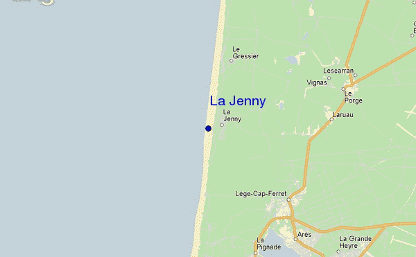 carte de localisation de La Jenny