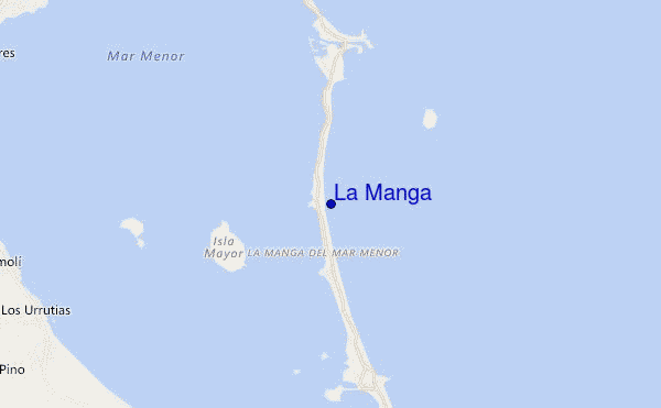 carte de localisation de La Manga
