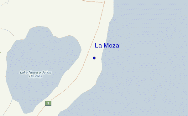 carte de localisation de La Moza