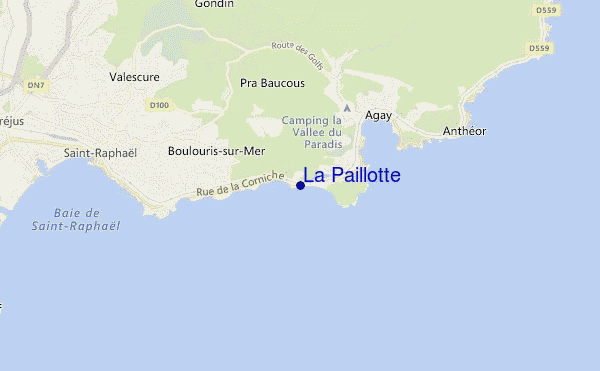 carte de localisation de La Paillotte