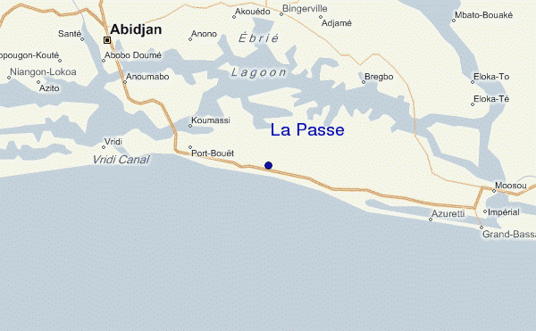 carte de localisation de La Passe