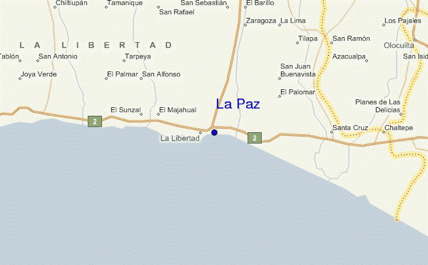 carte de localisation de La Paz