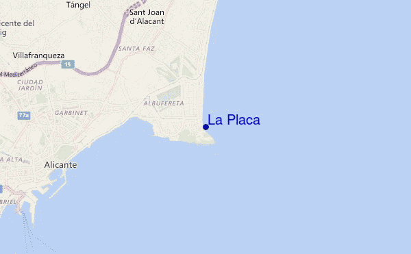 carte de localisation de La Placa