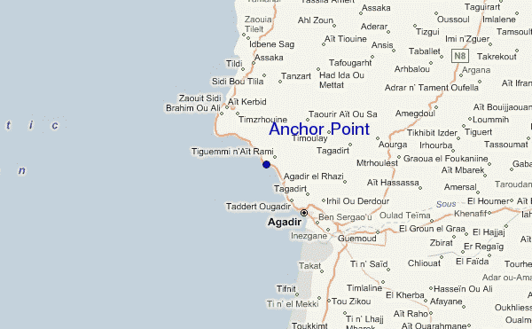 Anchor Point Location Map