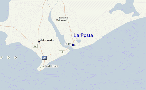carte de localisation de La Posta