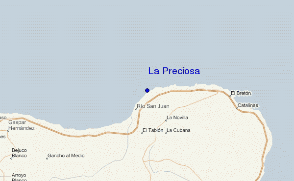 carte de localisation de La Preciosa