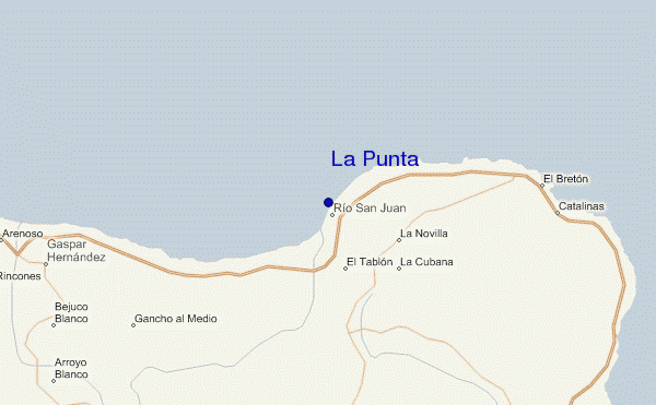 carte de localisation de La Punta