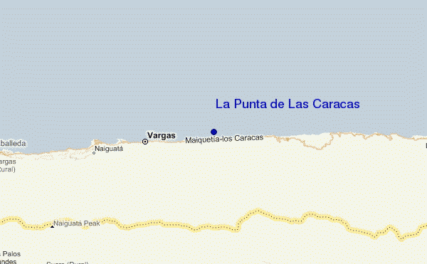 carte de localisation de La Punta de Las Caracas