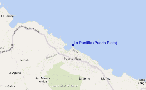 carte de localisation de La Puntilla (Puerto Plata)