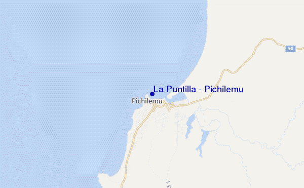 carte de localisation de La Puntilla - Pichilemu