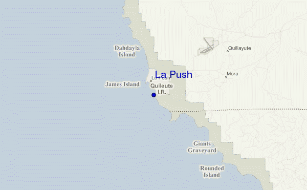 carte de localisation de La Push