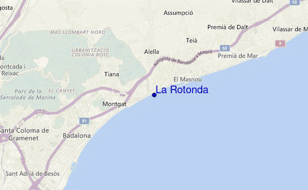 carte de localisation de La Rotonda