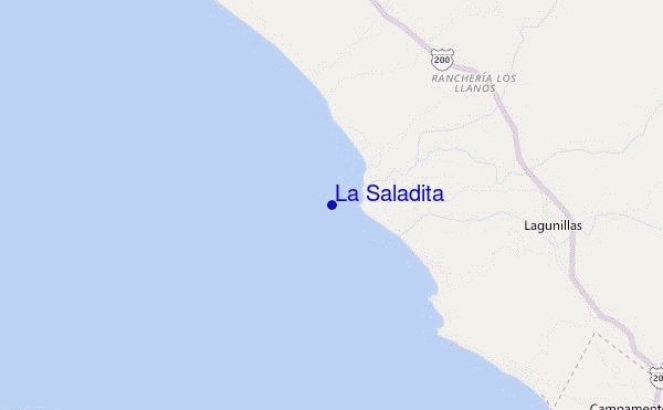 carte de localisation de La Saladita