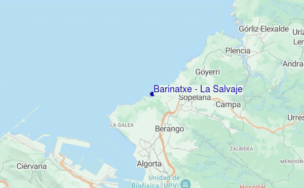 carte de localisation de Barinatxe - La Salvaje