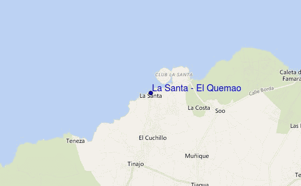 carte de localisation de La Santa - El Quemao