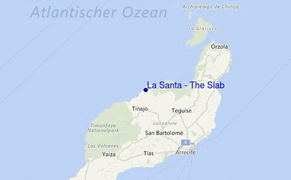 La Santa - The Slab Location Map