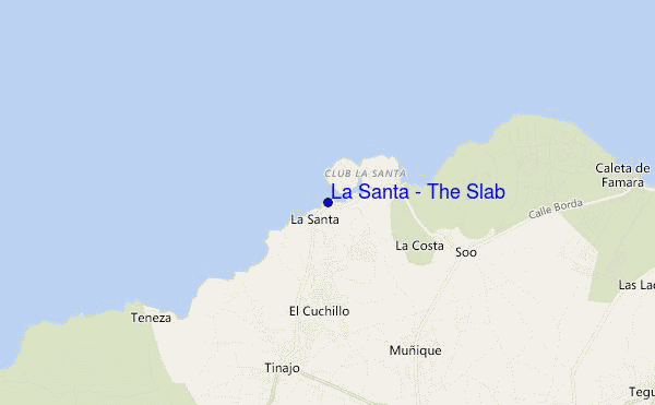 carte de localisation de La Santa - The Slab