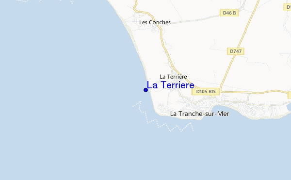 carte de localisation de La Terriere