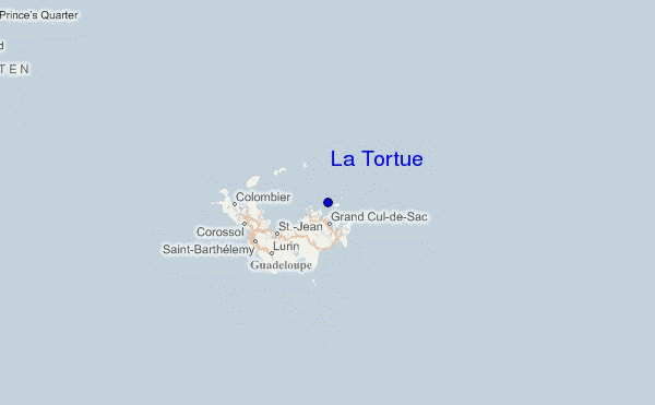 carte de localisation de La Tortue