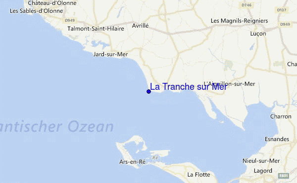 La Tranche sur Mer Location Map