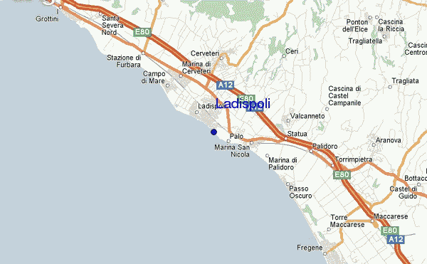 carte de localisation de Ladispoli