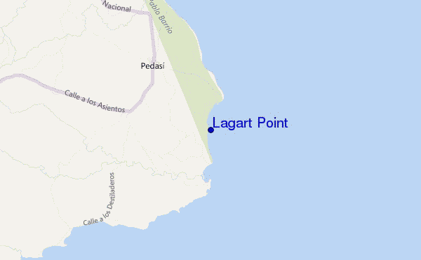 carte de localisation de Lagart Point