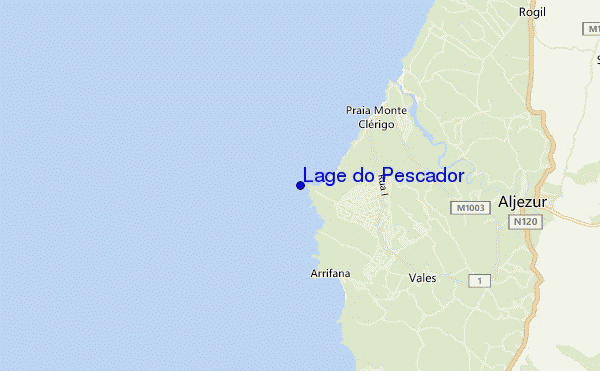 carte de localisation de Lage do Pescador