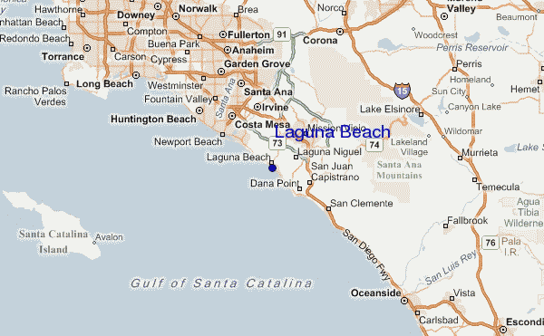 Laguna Beach Location Map